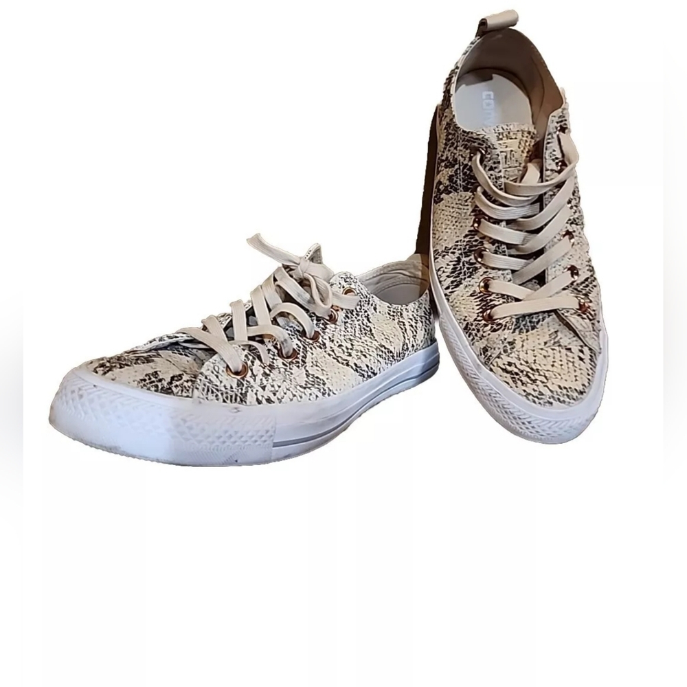 Converse Shoes Chuck Taylor All Star Lift Womens 9 Snake Print Walking Sneakers.